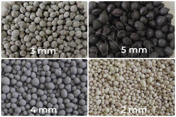 Engrais granulé avec liants adaptés