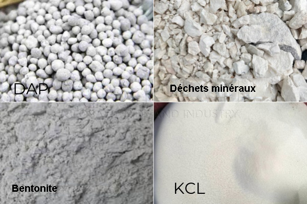 Matériaux de production d'engrais composés NPK
