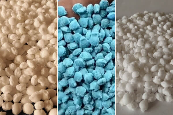 granular NPK fertilizer from roller press granulator