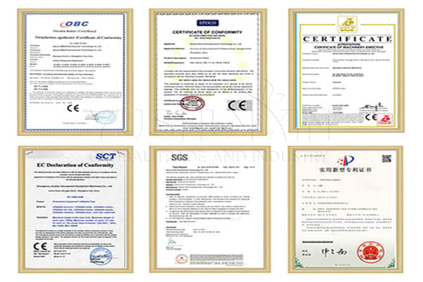 machine à engrais organique certifiée YUSHUNXIN