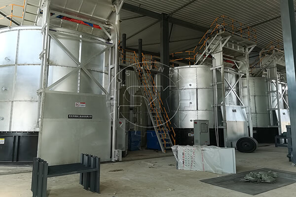 usine de compostage en cuve à grande échelle
