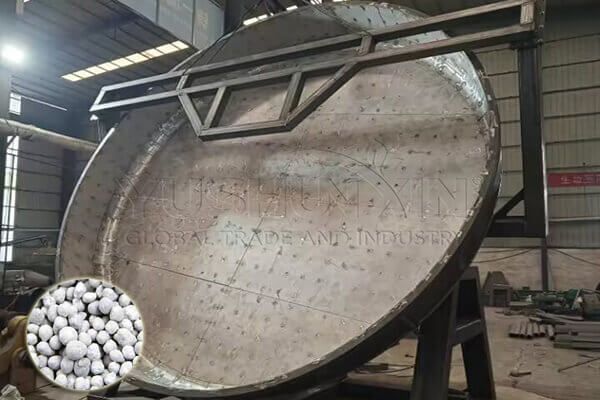 Fabrication de granulateur à disque en acier inoxydable pour la granulation NPK