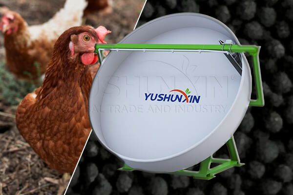 granulateur à plateau d'engrais pour le traitement du fumier de poulet