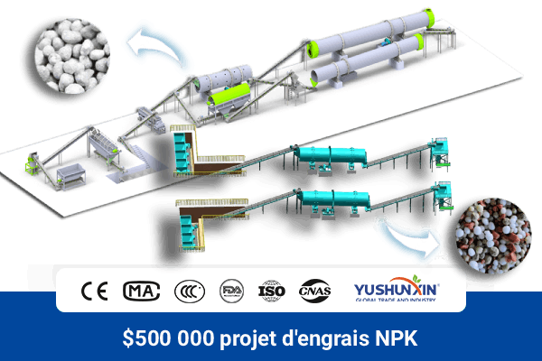 $500 000 Investissement dans un projet d'engrais NPK