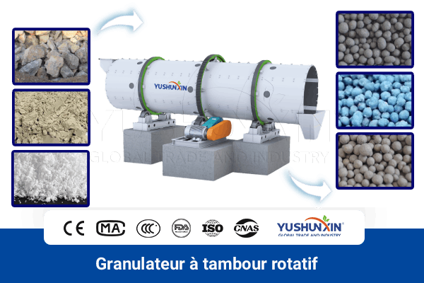 Granulateur à tambour rotatif