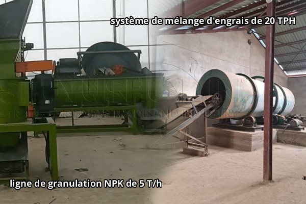 solution commerciale de fabrication d'engrais NPK avec un budget de 300000 $
